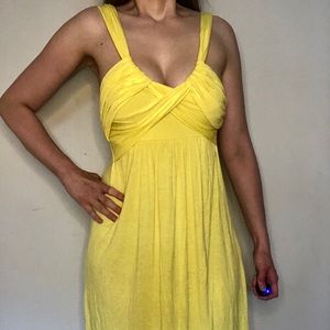 Katwalk Yellow Knee-Length Dress